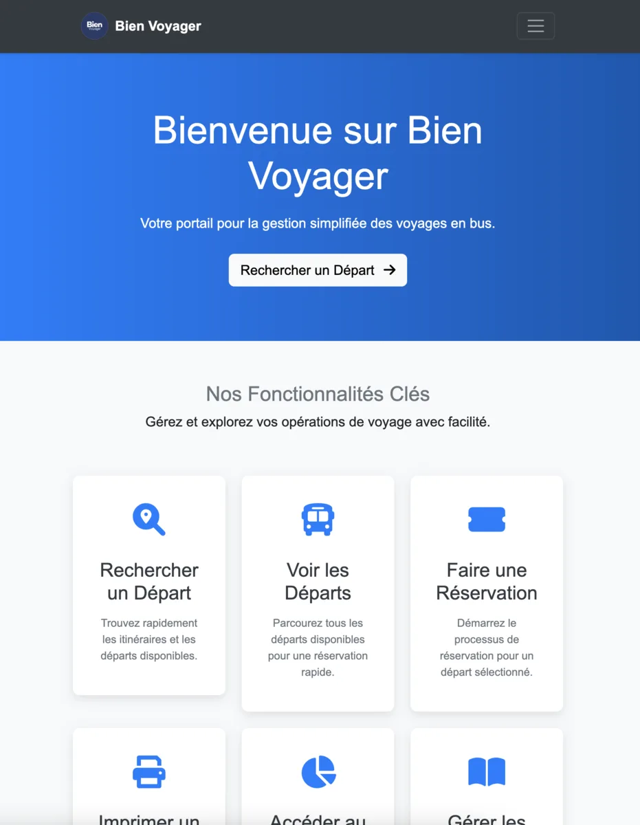 BienVoyager — plateforme de voyage
